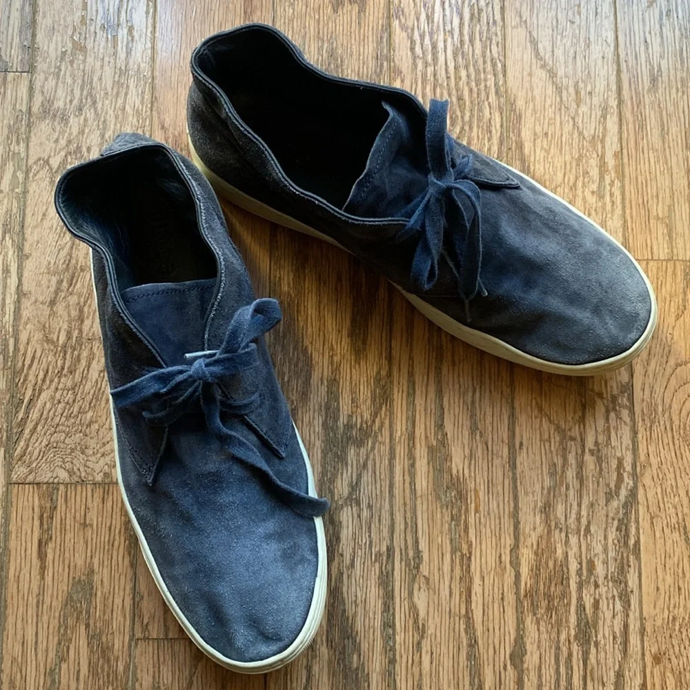 Vince Men's Pietmont Lace Up High Top Sneakers Navy US 11M Euro 45 Ret.$275